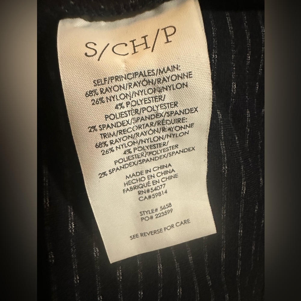 CAbi dark navy blue carriage jacket with Dotted Texture size S - Picture 10 of 10